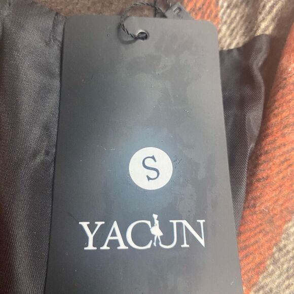 YACUN Women’s Sleeveless Buffalo Lined Plaid Vest Size Small Fall Winter Pockets - Picture 8 of 11